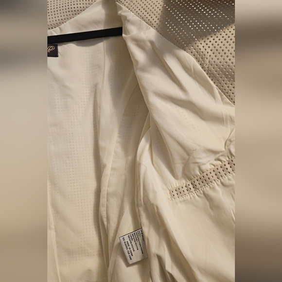 Women's Ivory White Vintage Faux Leather Jacket - Picture 5 of 7